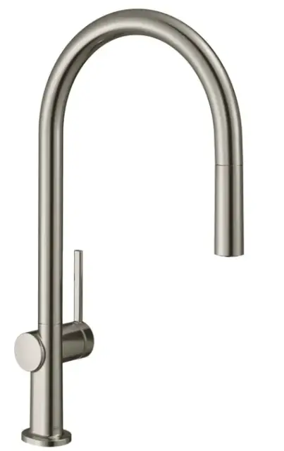 Hansgrohe Talis M54 Смеситель для кухонной мойки однорыч. 210, с выдв. изл. цвет: нержавеющая сталь 72803800