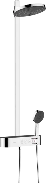 Hansgrohe Pulsify Душевая стойка: термостат, верхний душ 26 см, ручной душ 3 режима, цвет: хром 24240000
