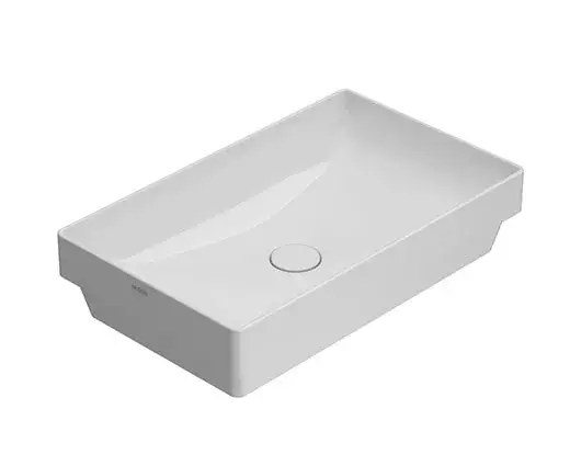 Globo T-Edge Раковина полувстраиваемая 61x37 см, без перелива, без д/к, цвет: белый глянцевый B6R61BI