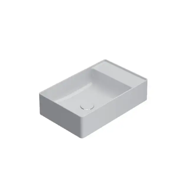 Globo T-Edge Раковина накладная 55x35 см, без перелива и д/к, цвет: белый глянцевый TE055BI