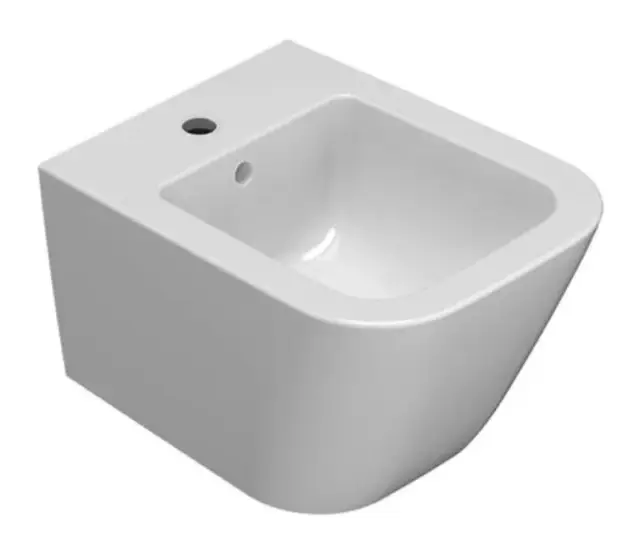 Globo Stone Биде подвесное 45x37 см, c 1 отверстием под смеситель и переливом, цвет: белый глянцевый STS11BI