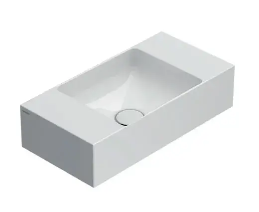 Globo T-Edge Раковина подвесной 50x25 см, без перелива и д/к, цвет: белый глянцевый B6R52BI