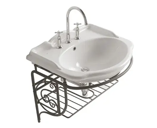 Globo Paestum Консоль для раковины подвесная металлическая 69x57x56h см, цвет: состаренный металл PA035