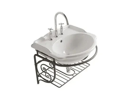 Globo Paestum Консоль для раковины подвесная металлическая 61x54x48h см, цвет: состаренный металл PA128