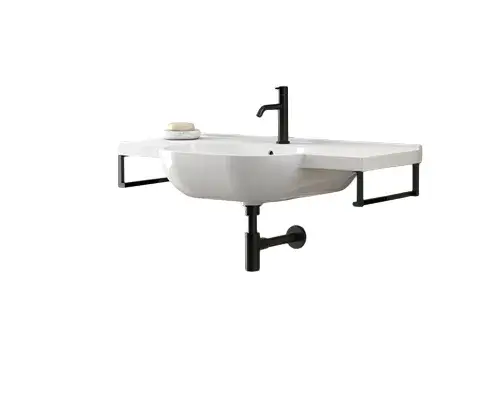 Globo Mode Полотенцедержатель подвесной 32,5 см, цвет: черный матовый ME001YAR