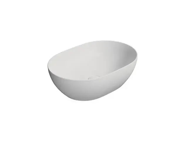 GSI Pura Раковина чаша 50x35x16h см, без перелива, без д/к, цвет: белый матовый 886009