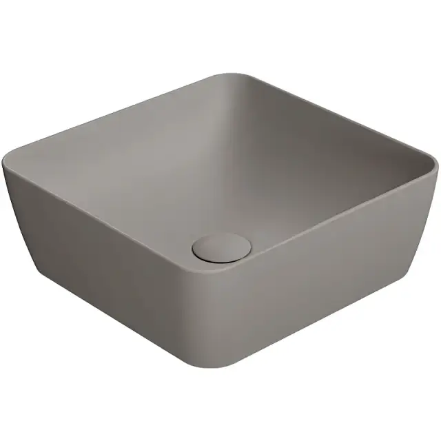 GSI Nubes Раковина чаша 38x38x14h см, без перелива, без д/к, цвет: tortora opaco 903805