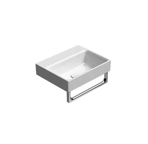 GSI Nubes Раковина подвесная/накладная 40x32 см, 1 отверстие, с переливом, цвет: белый глянцевый 9684111