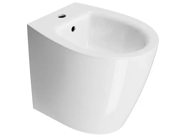 GSI Modo Биде напольное с 1 отверстием под смеситель и переливом, без крепежа, цвет: белый глянцевый 9862111