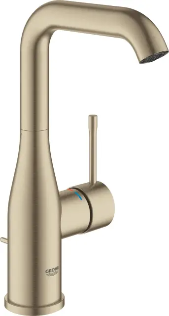 Grohe Essence New Смеситель для раковины высокий, с д/к, высота излива 21,1 см, цвет: матовый никель 32628EN1