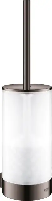 Grohe Selection Ершик для унитаза подвесной со стеклянной колбой, цвет: темный хром 41076A00