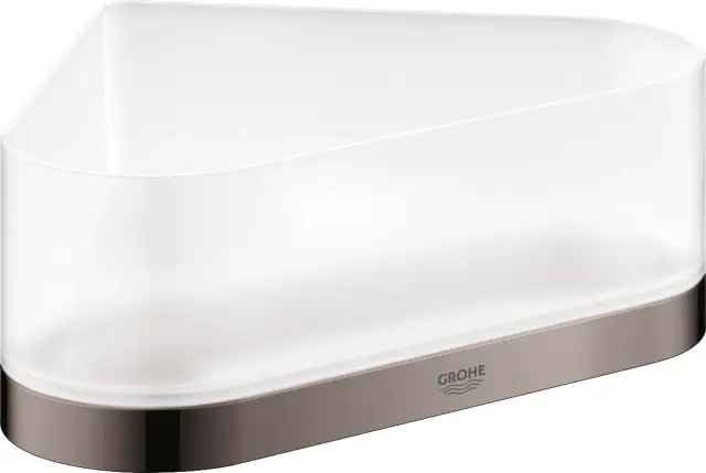 Grohe Selection Полка угловая, металлическая 20x16,8h8,5 см, цвет: темный хром 41038A00