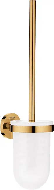 Grohe Essentials Ершик для унитаза подвесной, со стеклянной колбой, цвет: золото 40374GL1