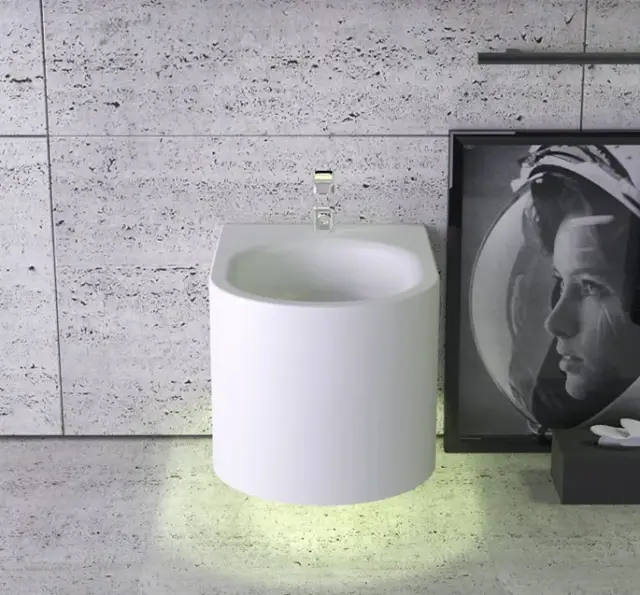 Knief Moon Биде подвесное 59х39хh36 см, с подсветкой, цвет белый матовый 0600-034-01