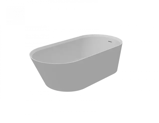 Knief Pearl Ванна из K-Stone отдельностоящая 172x80 см, со сливом-переливом, цвет: белый матовый 0600-052-01 bi matt