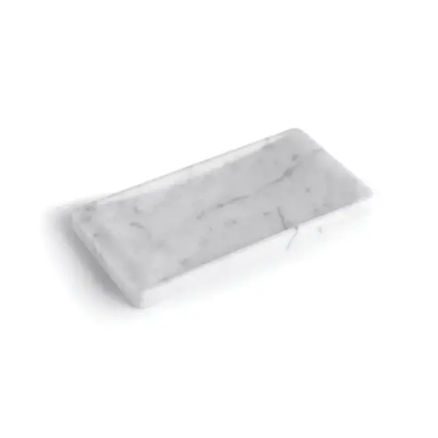 Bertocci Carrarino Лоток вогнутый настольный 24х2хh12 см, цвет белый мрамор 124 4705 0000