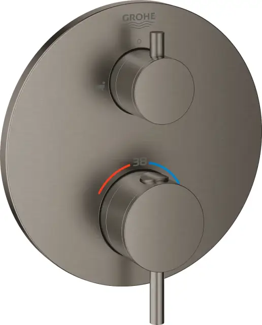 Grohe Atrio Термостатический смеситель для ванны с душем, цвет: темный графит, матовый 24138AL3