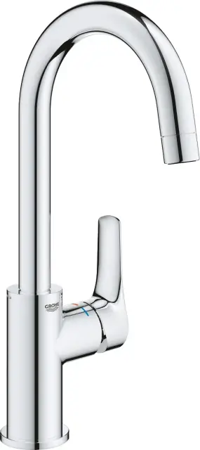 Grohe Eurosmart Смеситель для раковины высокий, с д/к, высота излива 20,8 см, цвет: хром 23970003