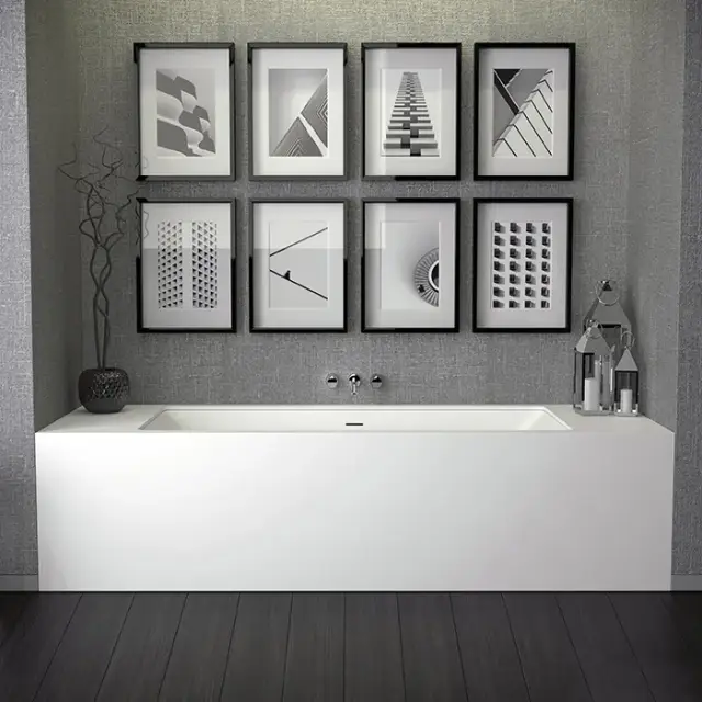 Knief Shape Ванна из K-Stone встраиваемая 190x90 cм, цвет: белый матовый 0600-777-01