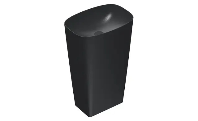 Catalano Green Раковина напольная 55x38x85h см, без перелива, покр. Cataglaze, цвет: черный матовый 0428550022