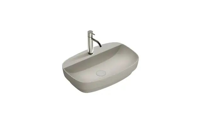 Catalano Alvea Раковина встраиваемая сверху 60x40 см 1 отв без перелива Cataglaze, цвет: цемент мат. 0625601023