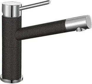 Blanco Alta Compact Смеситель для кухни, излив вращ. на 360°, цвет: черный 515323