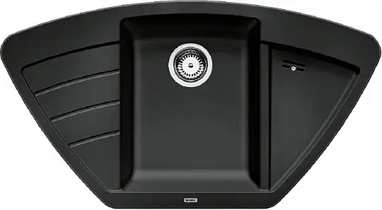 Blanco Zia Кухонная мойка, встр. сверху 93x51x18h, цвет: черный 514764