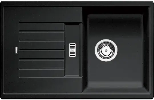 Blanco Zia Кухонная мойка, встр. сверху 78x50x19h, цвет: черный 514732