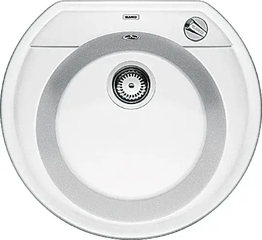 Blanco Rondoval Кухонная мойка, встр. сверху 53,5x49x18h, цвет: белый 515671