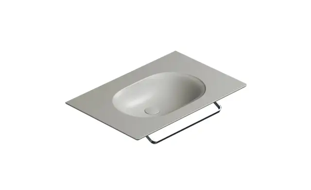 Catalano Sfera Раковина подвесная 75x50 см, без перелива, покрытие Cataglaze, цвет: цемент матовый 0520760023