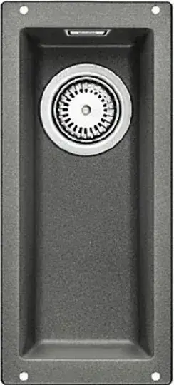 Blanco Subline Мойка дополнительная, встр. снизу 19x46x13h, цвет: черный 523396