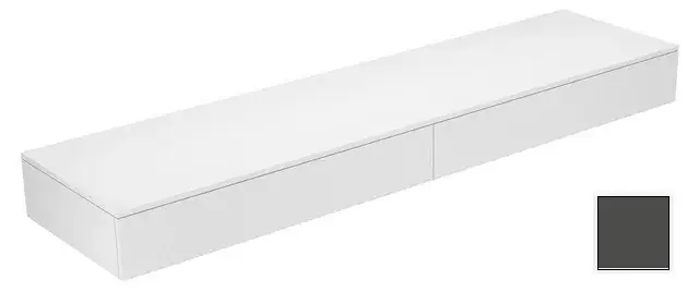 Keuco Edition 400 Тумба боковая подвесная 210x53,5x19,9h см, цвет: антрацит 31770 390000