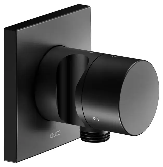 Keuco Ixmo Переключатель на 3 потреб. с выводом для шланга и держат. лейки, черный 59548 370202