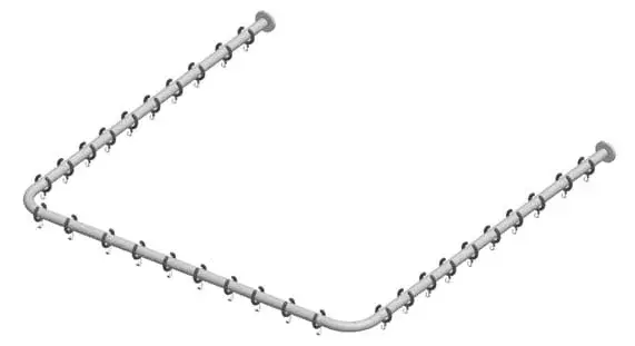 Keuco Plan Штанга для душевой шторки, квадратная 120x120 см, цвет: хром 14940 011200