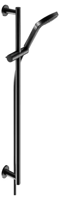 Keuco Ixmo Душевой гарнитур: штанга 85,5см, шланг 160см, душ. лейка 3 вид струи, цвет:черный матовый 59587 370801