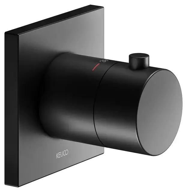 Keuco Ixmo Смеситель термостатический для душа, встраиваемый, цвет: черный матовый 59553 370002