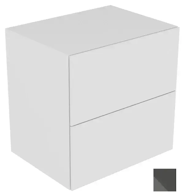 Keuco Edition 11 Тумбочка боковая, 2 ящика и внут. подсв. 70x53,5x70h см, цвет: антрацит 31323 110100