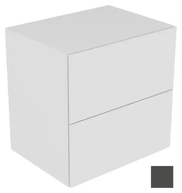 Keuco Edition 11 Тумбочка боковая с 2-мя выдвиж. ящиками 70x53,5x70h см, цвет: антрацит 31323 390000