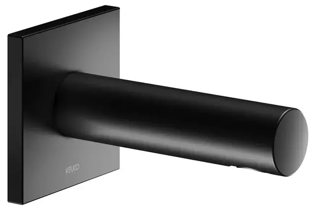 Keuco Ixmo Излив настенный для ванны, цвет: черный матовый 59545 370002