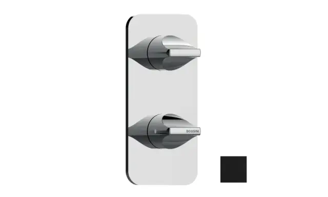 Bossini Apice Наружная часть термостата HighFlow, цвет: mat black Z035202.073