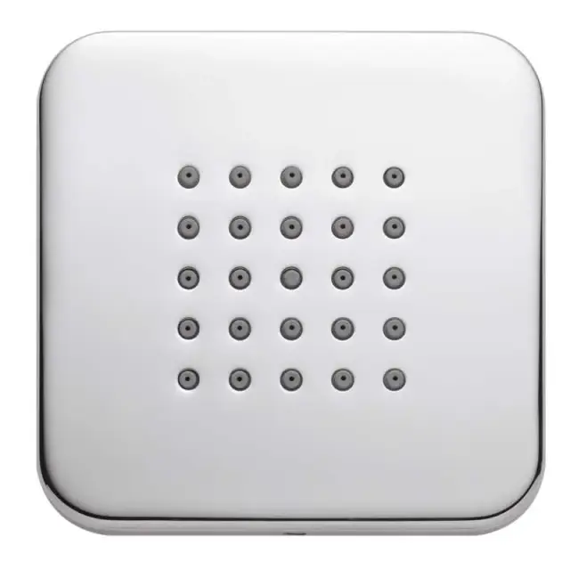 Bossini Cubic Душевая форсунка настенная 10x10 см, цвет: chrome I00210.030