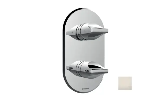 Bossini Apice Наружная часть для универсального термостата, цвет: satin nickel Z00500.094