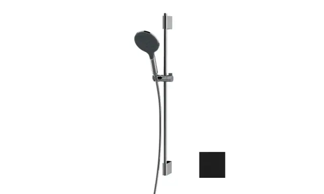 Bossini Apice Душевой комплект: штанга 90 см, ручной душ 1 вид струи, шланг, цвет: mat black DA5059-N.073