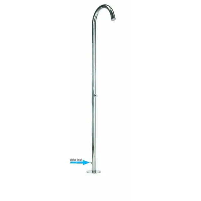 Bossini Pool Душевая колонна напольная, с верхним душем, только для холодной воды, цвет: chrome L00823.030
