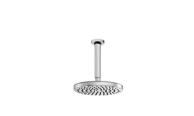 Bossini Oki Верхний душ d25 см, 1 вид струи, кронштейн потолочный 34,5 см, цвет: chrome H31410G.030