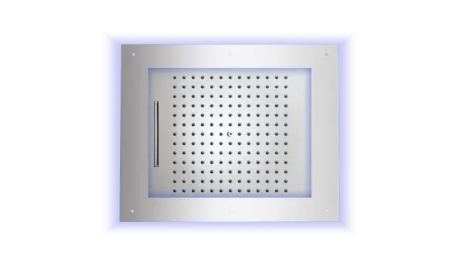 Bossini Frame Потолочный душ встраиваемый 50x60 см, 2 вида струи, LED RGB, цвет: chrome HI0925.030