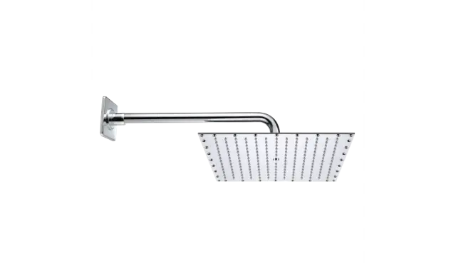 Bossini Paris Верхний душ 40x40 см, 1 вид струи, кронштейн потолочный, цвет: chrome H77604I.030