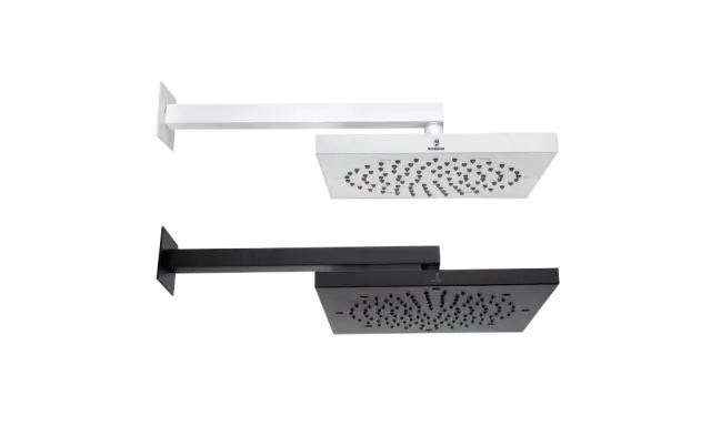 Bossini Cube Верхний душ 28,7x28,7 см, 1 вид струи, кронштейн настенный, цвет: mat black H69715G.073