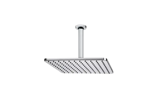 Bossini Cosmo Верхний душ 28x28 см, 1 вид струи, кронштейн потолочный 36,4 см, цвет: chrome H30598G.030