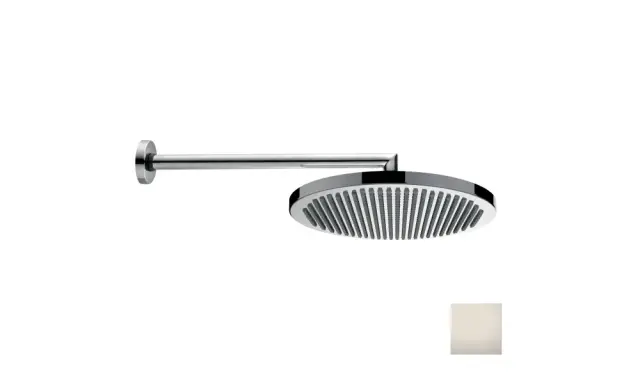 Bossini Apice Верхний душ d28 см, 1 вид струи, кронштейн настенный 33 см, цвет: satin nickel H70430H.094